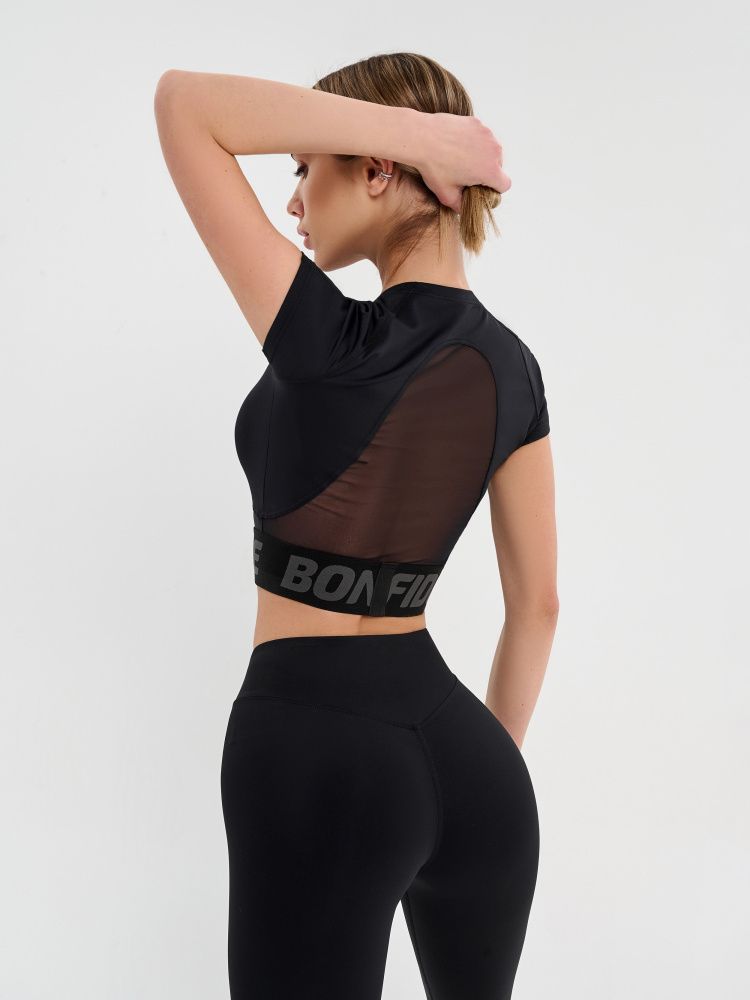 Bona Fide: Hi-Tech Shirt "Black" Топ Hi-Tech Shirt "Black"