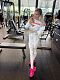 Bona Fide: Marble Leggings "White"