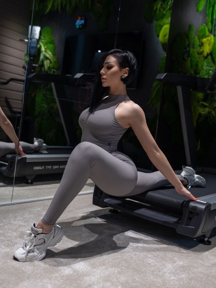Bona Fashion: Leggings "Ribbed Gray" Bona Fashion: Leggings "Ribbed Gray"