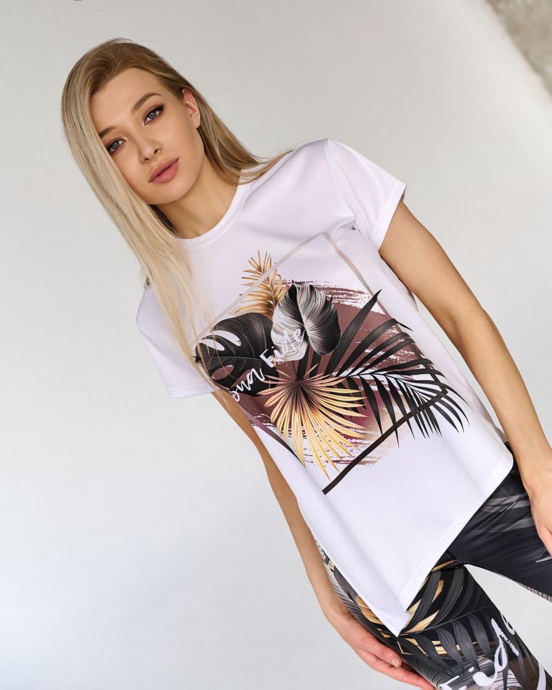 Bona Fide: Angle T-Shirt "Black Leaves" Bona Fide: Angle T-Shirt "Black Leaves"