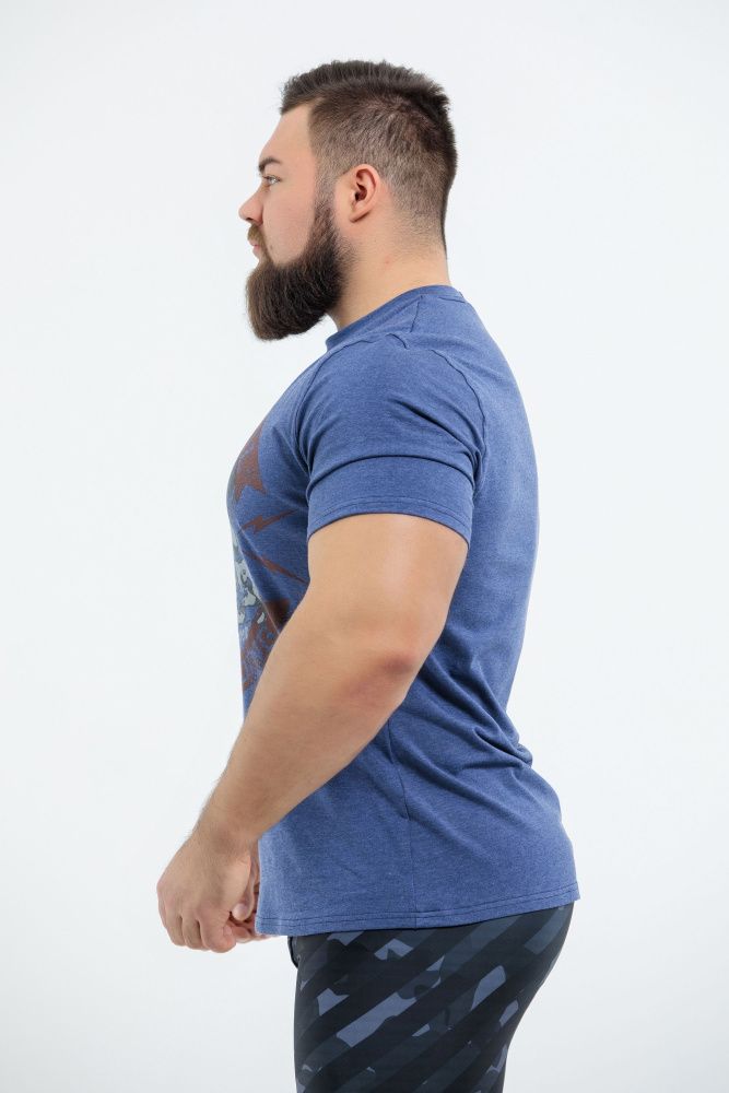 DICH: Classic T-Shirt Blue Melanje "Gym Syndicate" DICH: Classic T-Shirt Blue Melanje "Gym Syndicate"