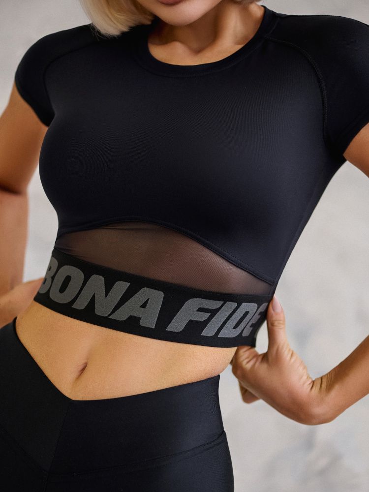 Bona Fide: Hi-Tech Shirt "Black" Топ Hi-Tech Shirt "Black"