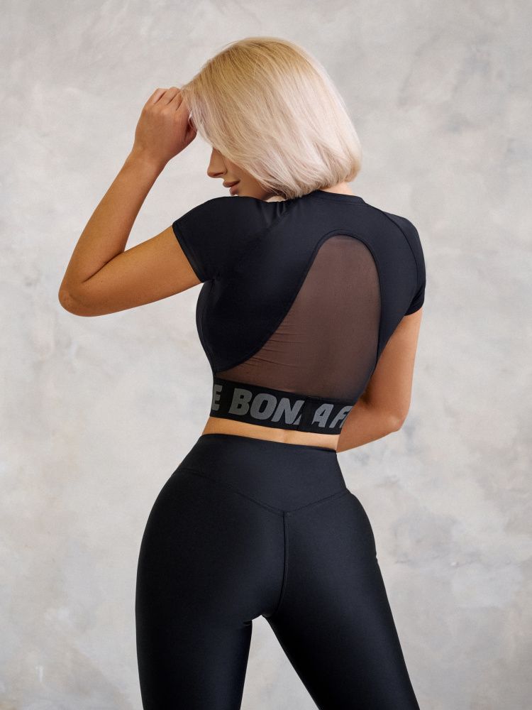 Bona Fide: Hi-Tech Shirt "Black" Топ Hi-Tech Shirt "Black"