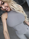 Bona Fashion: Top "Ribbed Gray"
