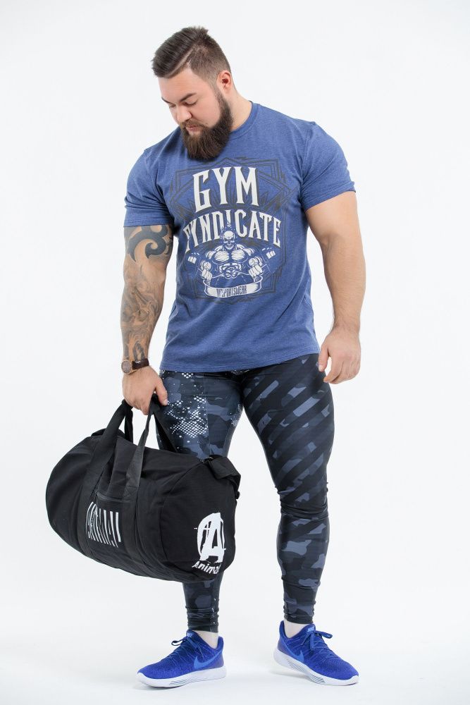 DICH: Classic T-Shirt Blue Melanje "Gym Syndicate" DICH: Classic T-Shirt Blue Melanje "Gym Syndicate"