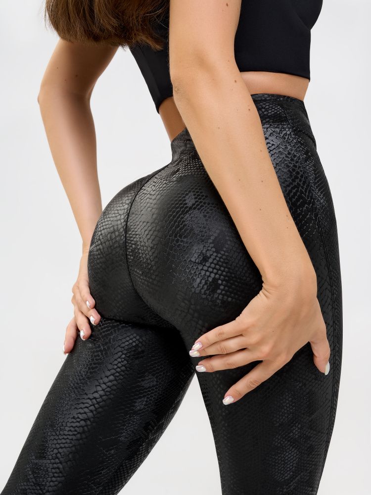 Bona Fashion: Leather leggings "Black Mamba"