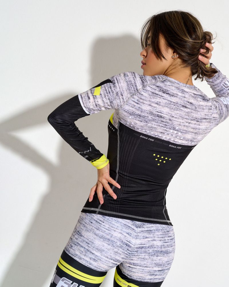 Bona Fide: Rashguard Round WTF "Gray Melanje" Bona Fide: Rashguard Round WTF "Gray Melanje"