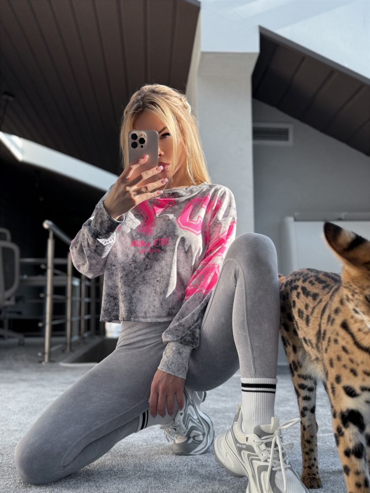 Bona Fide: Oversize Crop Longsleeve "Sexy Club"