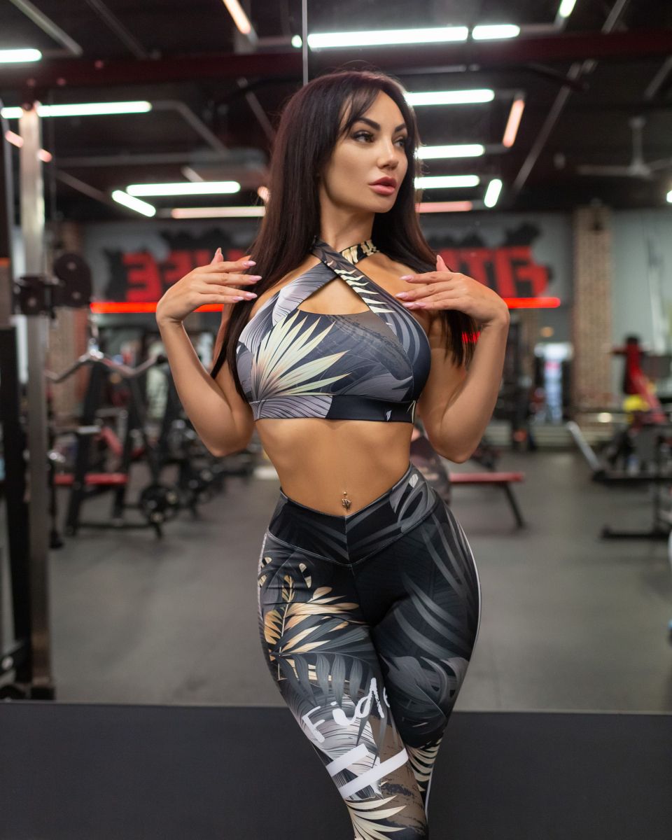 Bona Fide: Cross Top "Black Leaves"