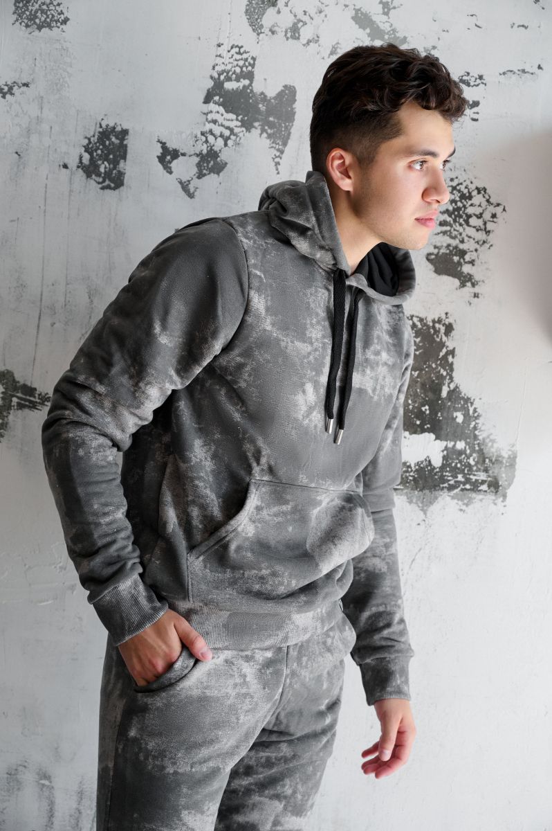 DICH: Hoody TieDye "Dark Gray"