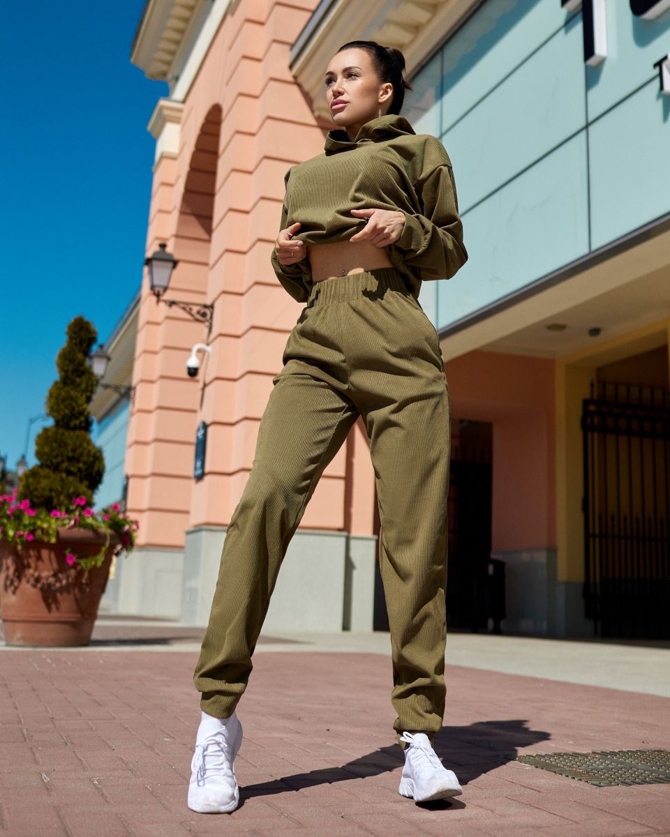 Bona Fide: Flex-pants "Khaki Velvet"