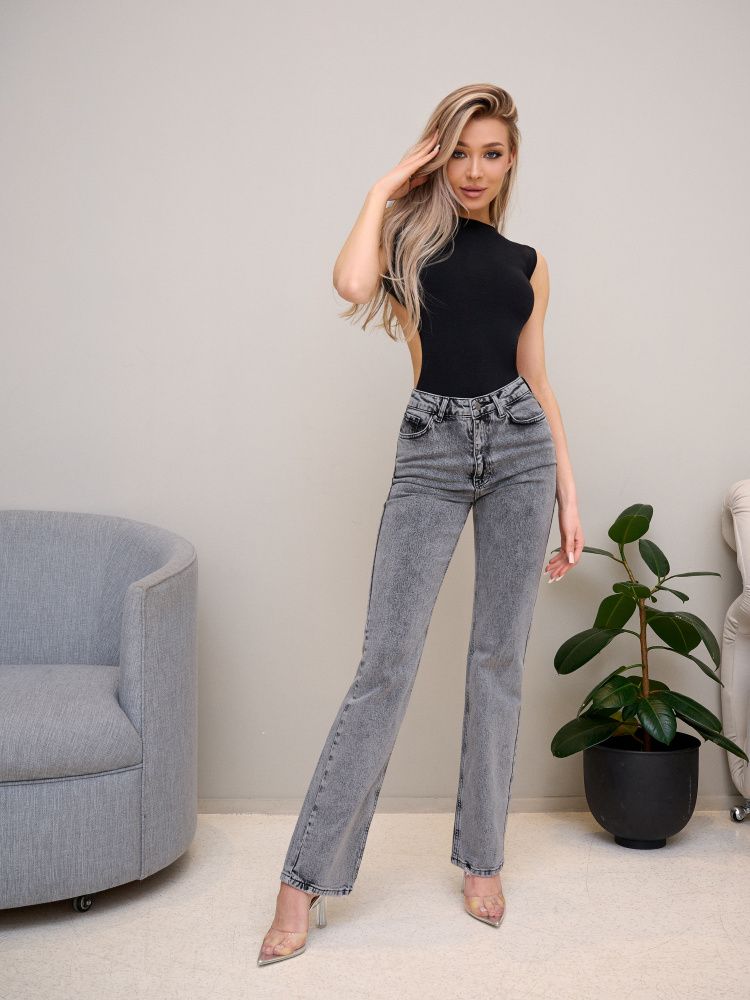 Bona Fashion: Straight Leg Jeans "Gray"