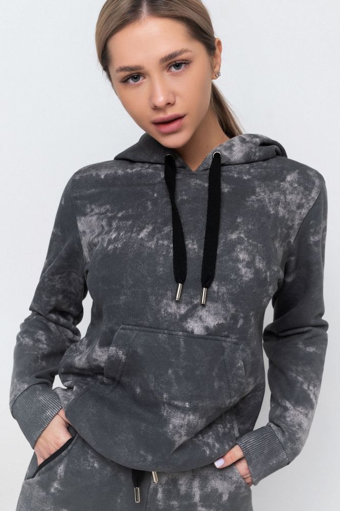 Bona Fide: Hoody TieDye "Dark Gray"