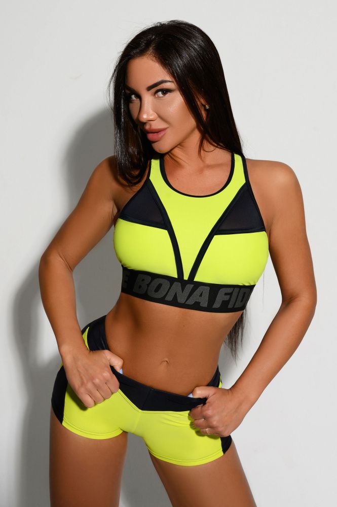 Bona Fide: Top DarkMisstress "Lime & Black"