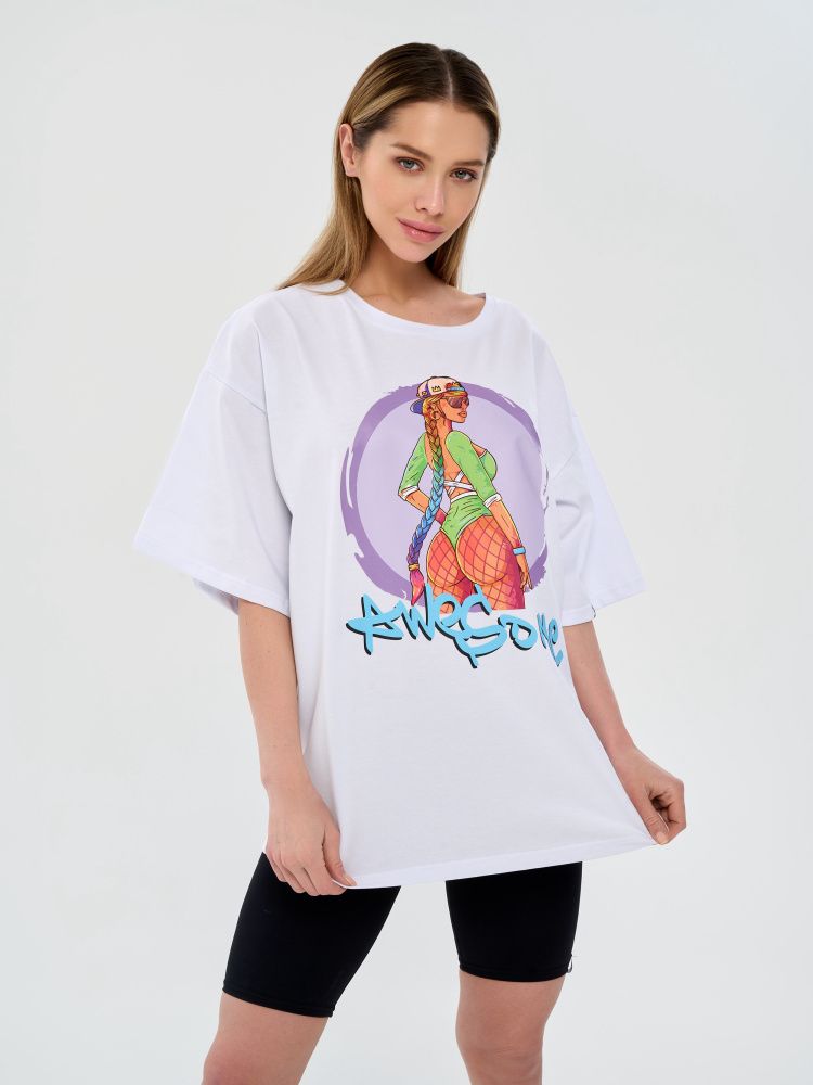 Футболка : OVERSIZE T-shirt "Awesome"