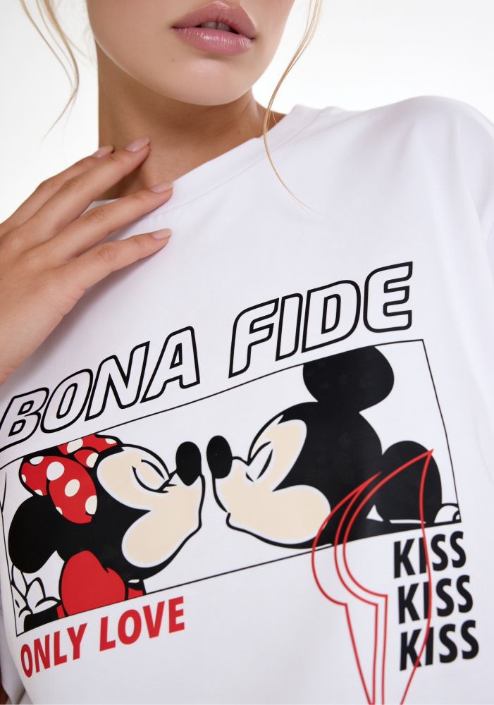 Bona Fide: OVERSIZE T-shirt "Kiss-Kiss"