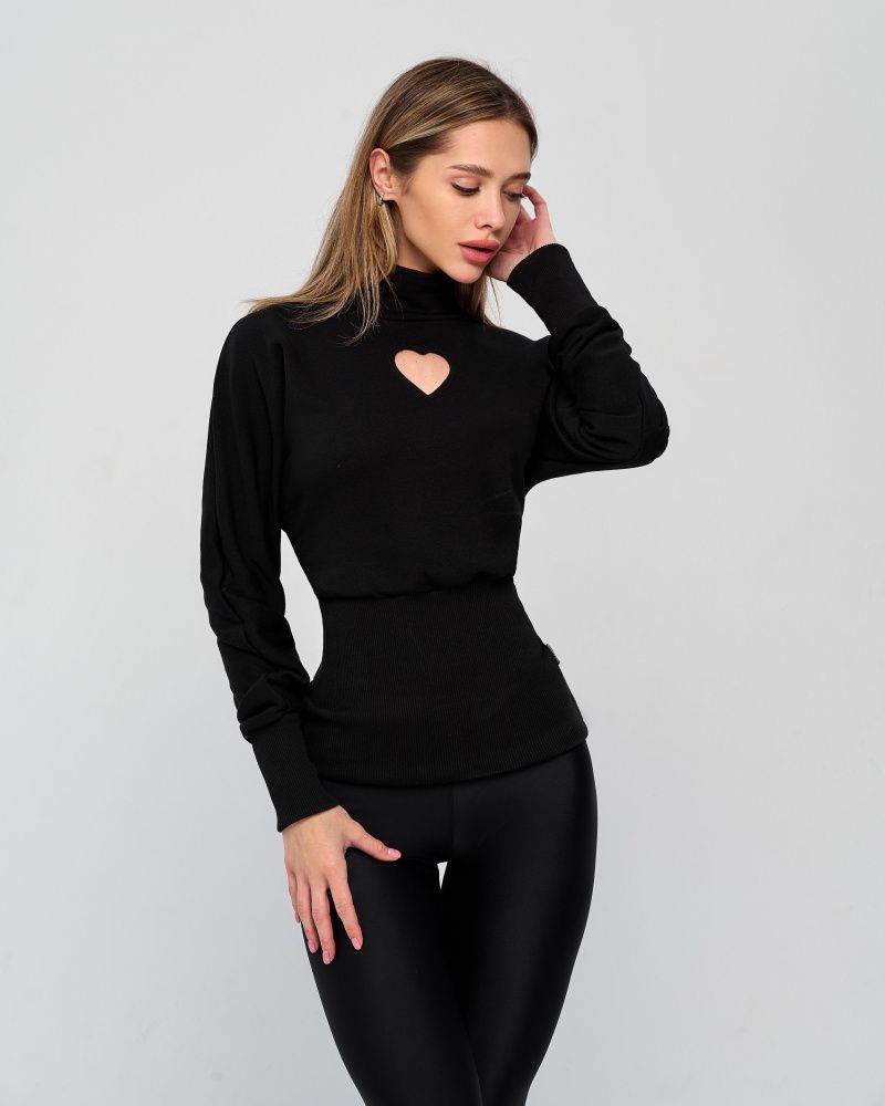 Bona Fashion: Sweet Heart Hoody  "Black"