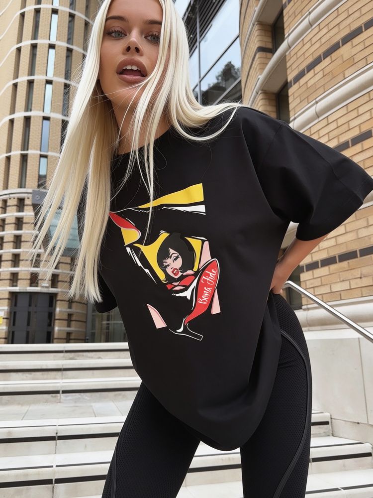 Bona Fide: OVERSIZE T-shirt "High heels"