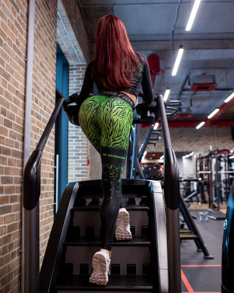 Bona Fide: Crossfit Leggings Tiger Lily "Acid Green"