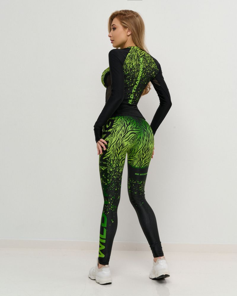 Bona Fide: Crossfit Leggings Tiger Lily "Acid Green"