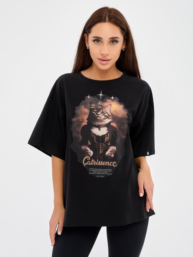 Футболка : OVERSIZE T-shirt "Catrissence"
