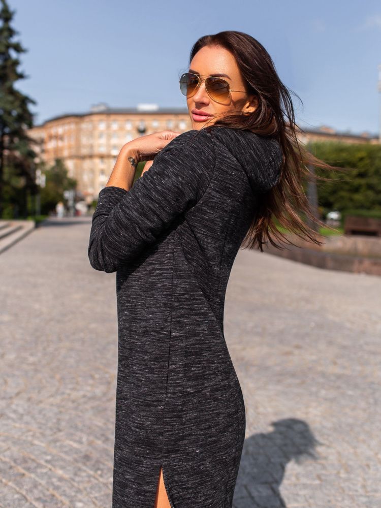 Bona Fide: Bona&Gonna Dress "Black Melanje"