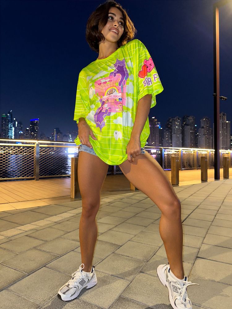 Футболка OVERSIZE T- shirt JOY "Green"