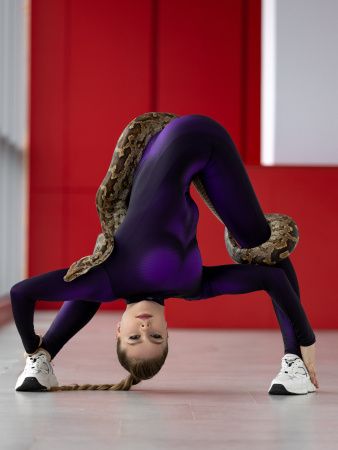 Bona Fide: Catsuit "Naked Violet"