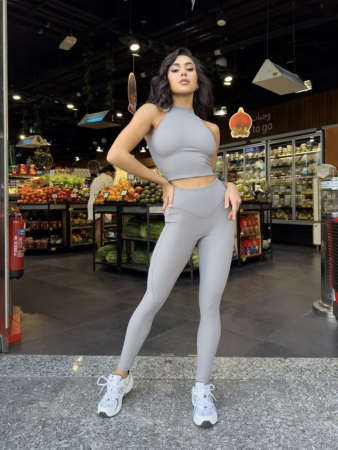 Bona Fashion: Top "Ribbed Gray"