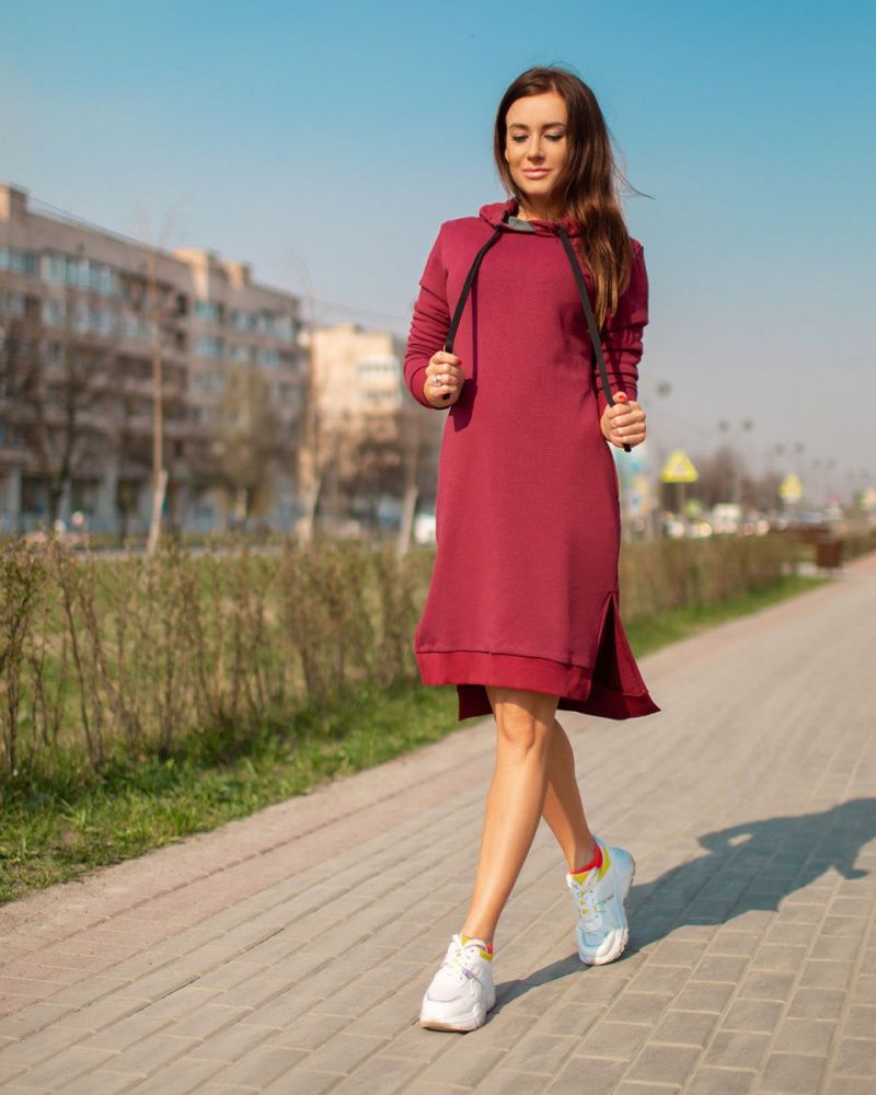 Bona Fide: Bona&Gonna Dress "Red Plum Melanje"