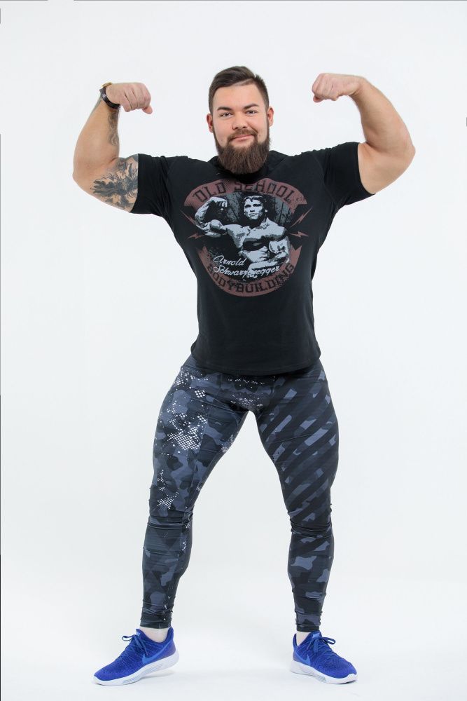 DICH: Classic T-Shirt Black "Arnold Old School"