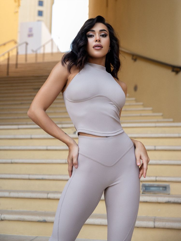Bona Fide: Leggings "Ribbed Beige"