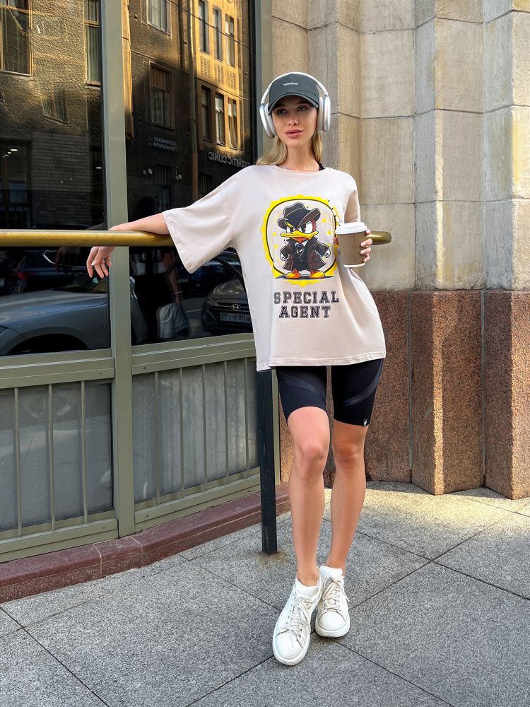 Футболка : OVERSIZE T-shirt "Agent Duck"