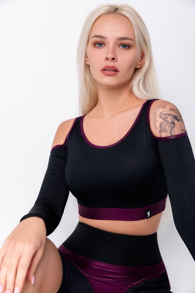 Bona Fide: Rashguard Mini Infinity  Skin Edition "Black & Cherry"