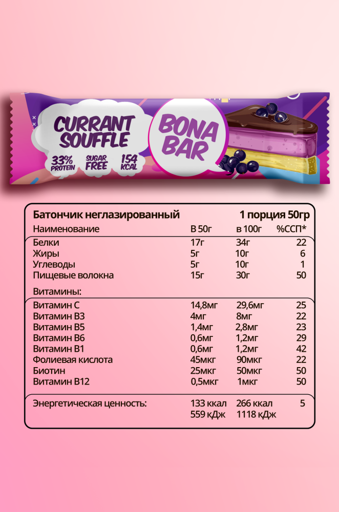 Bona Diet - Bona Bar "Смородиновое Суфле"