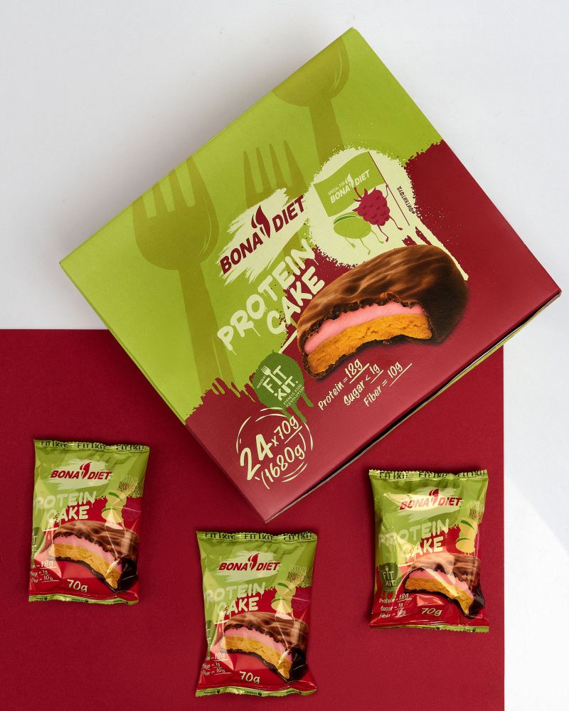 Bona Diet: Protein Cake - Pistachio & Raspberry