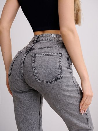 Bona Fashion: Mom Jeans "Gray"