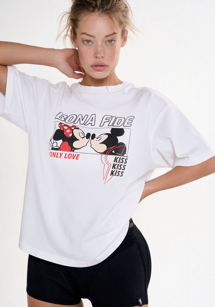 Bona Fide: OVERSIZE T-shirt "Kiss-Kiss"