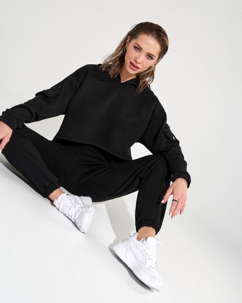 Bona Fide: Cargo Sweatshirt "Black"