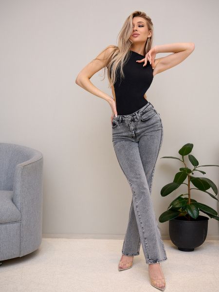 Bona Fashion: Straight Leg Jeans "Gray"