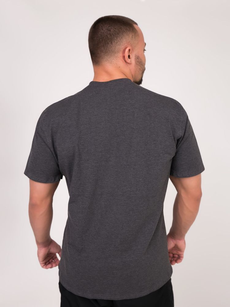 DICH: Classic T-Shirt Dark Gray Melanje "Gym Syndicate"