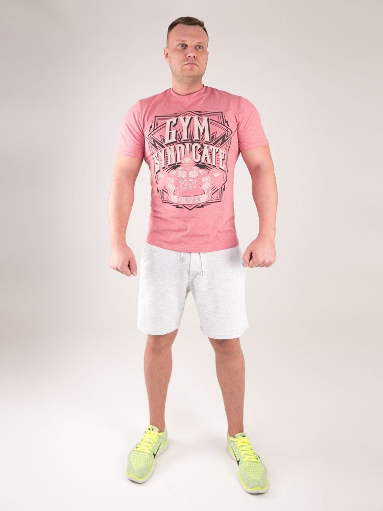 DICH: Classic T-Shirt Cayenne Red Melanje"Gym Syndicate"