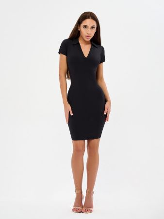 Платье : Polo Dress "Black Rib"
