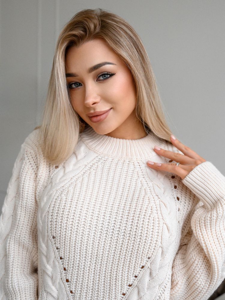 Bona Fashion: Cozy Sweater "Ivory"