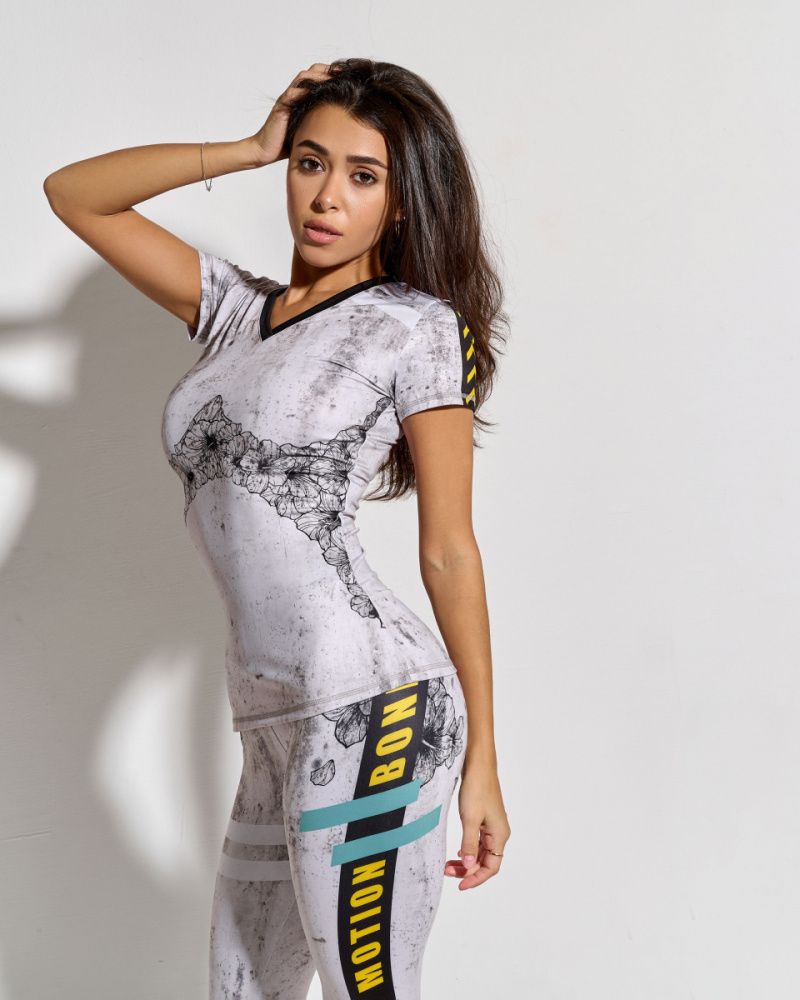 Bona Fide: V-Shirt La Florista "Ceramic"