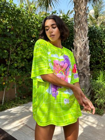 Футболка OVERSIZE T- shirt JOY "Green"