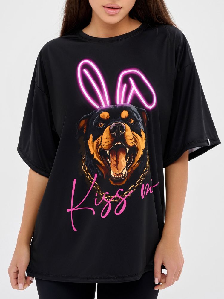 Bona Fashion: OVERSIZE T-shirt "Dangerous Kiss"