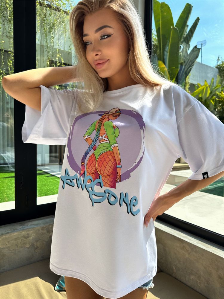 Футболка : OVERSIZE T-shirt "Awesome"
