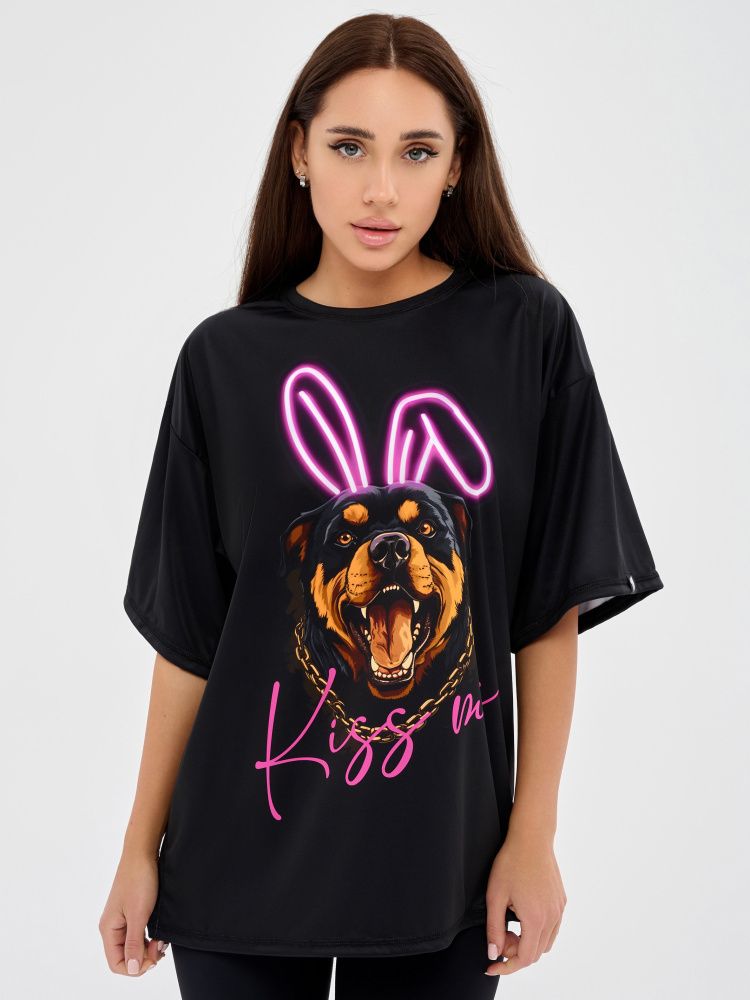 Bona Fashion: OVERSIZE T-shirt "Dangerous Kiss"