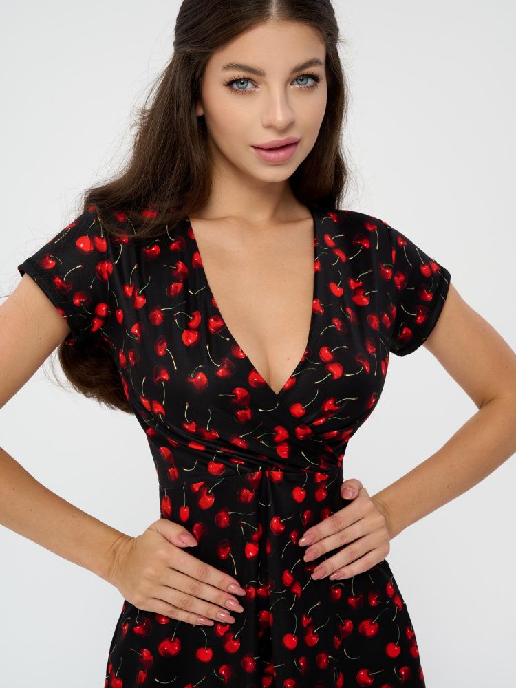 Bona Fashion: Decolletage "Black & Cherry"